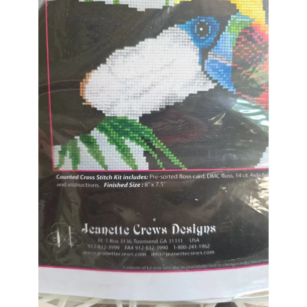 Jeanette Crews Presents Two Toucans Counted Cross Stitch Kit 8